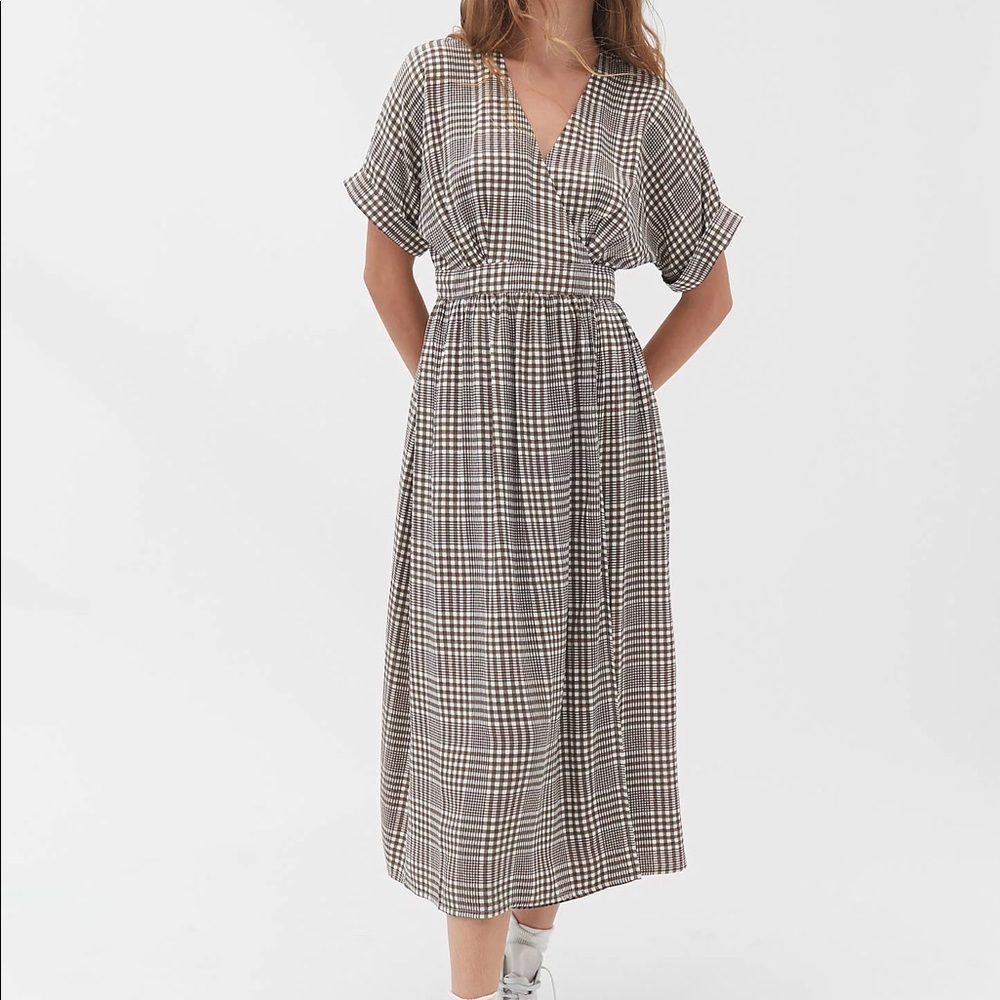 Urban Outfitters Plaid Wrap Dress